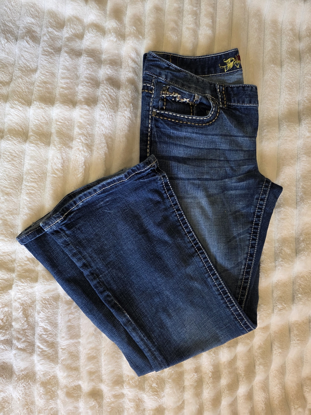 Maurices Dark Blue Boot Cut Jeans